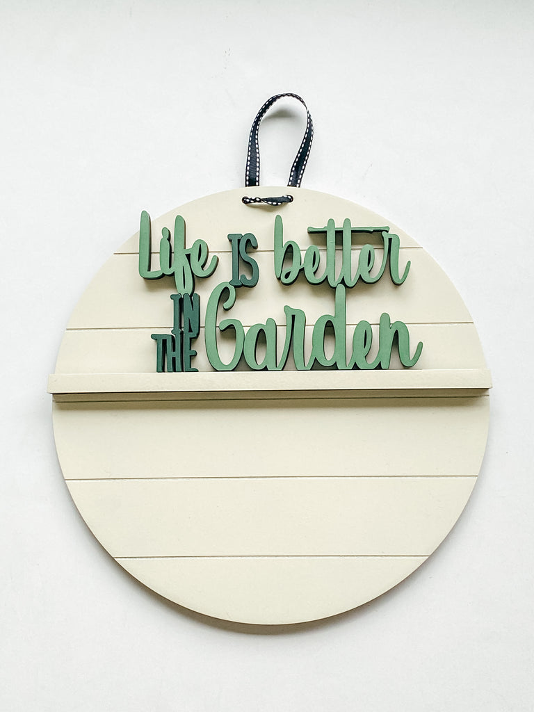 Customizable DIY Sign Kit | Words | Life is better in the garden