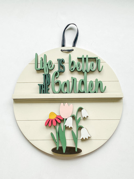 Customizable Sign DIY Kit | Add On Pieces | Flower Garden