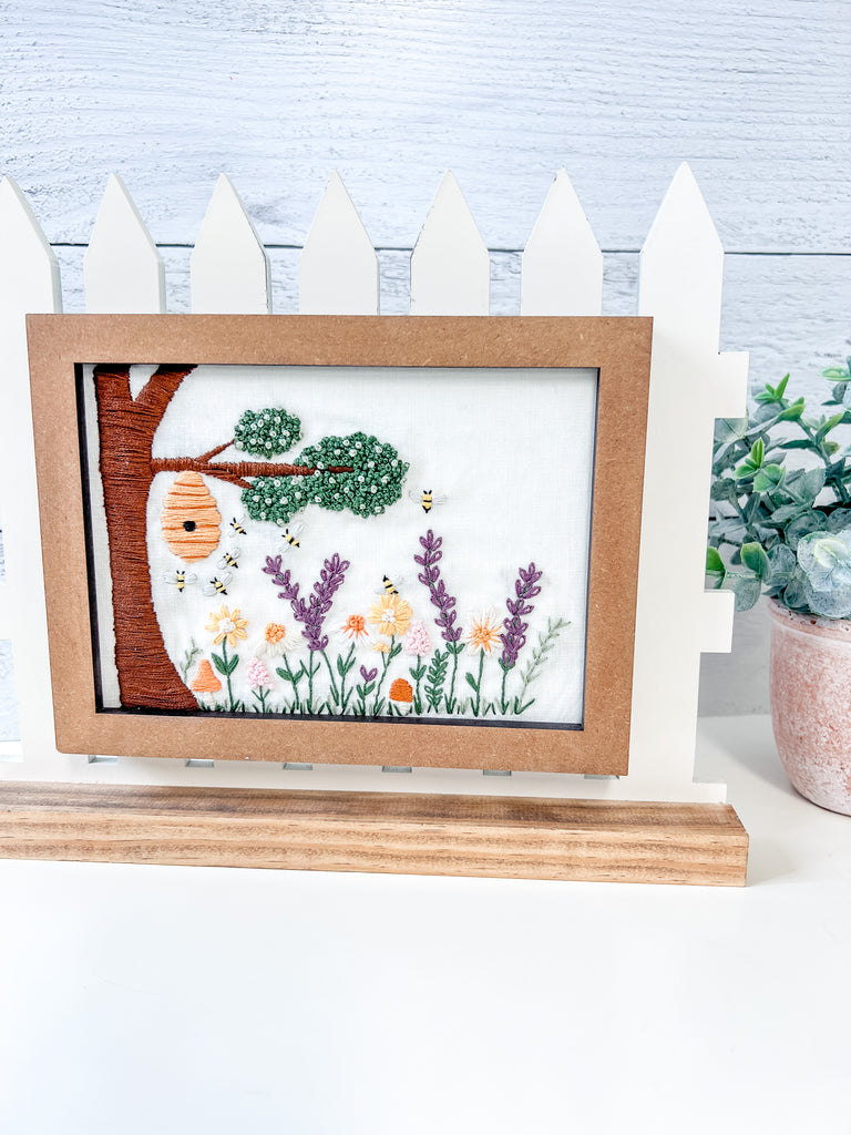 Keep the Bees Buzzin Embroidery Pattern & Kit | Build your own kit