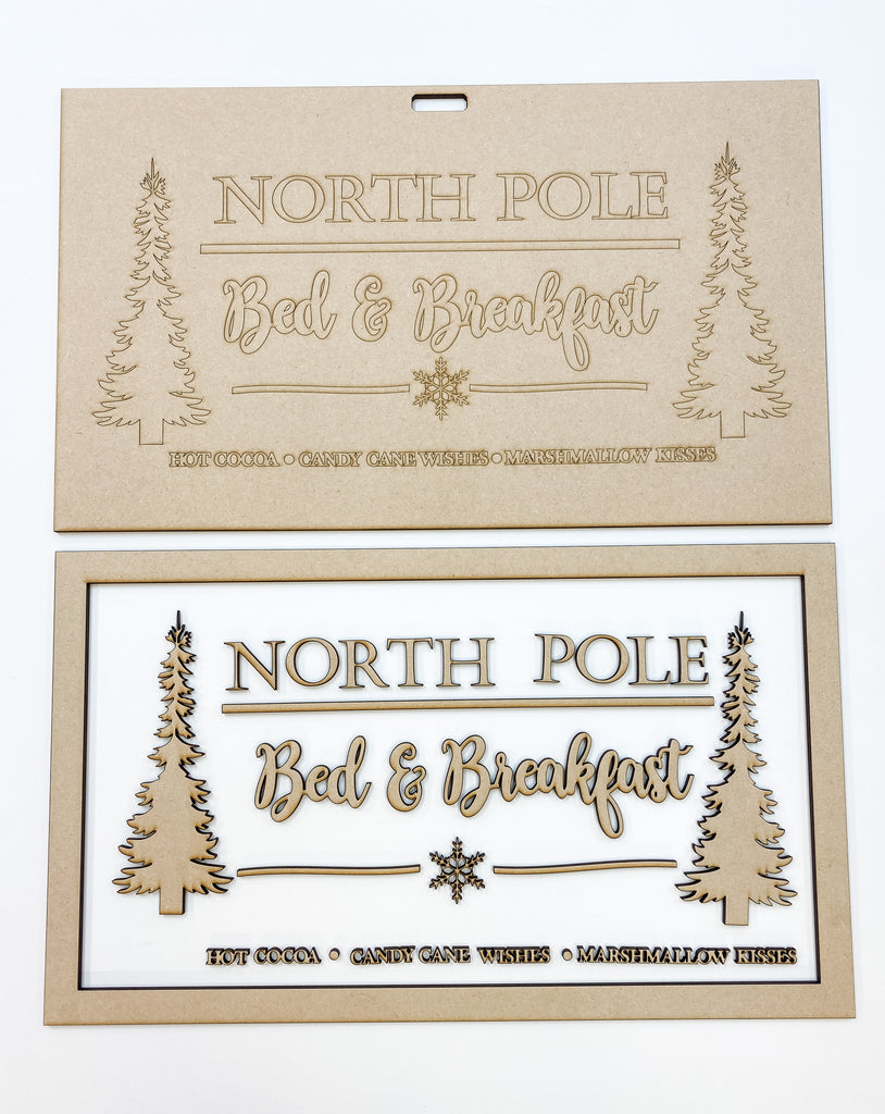 Christmas DIY Kit | North Pole Sign