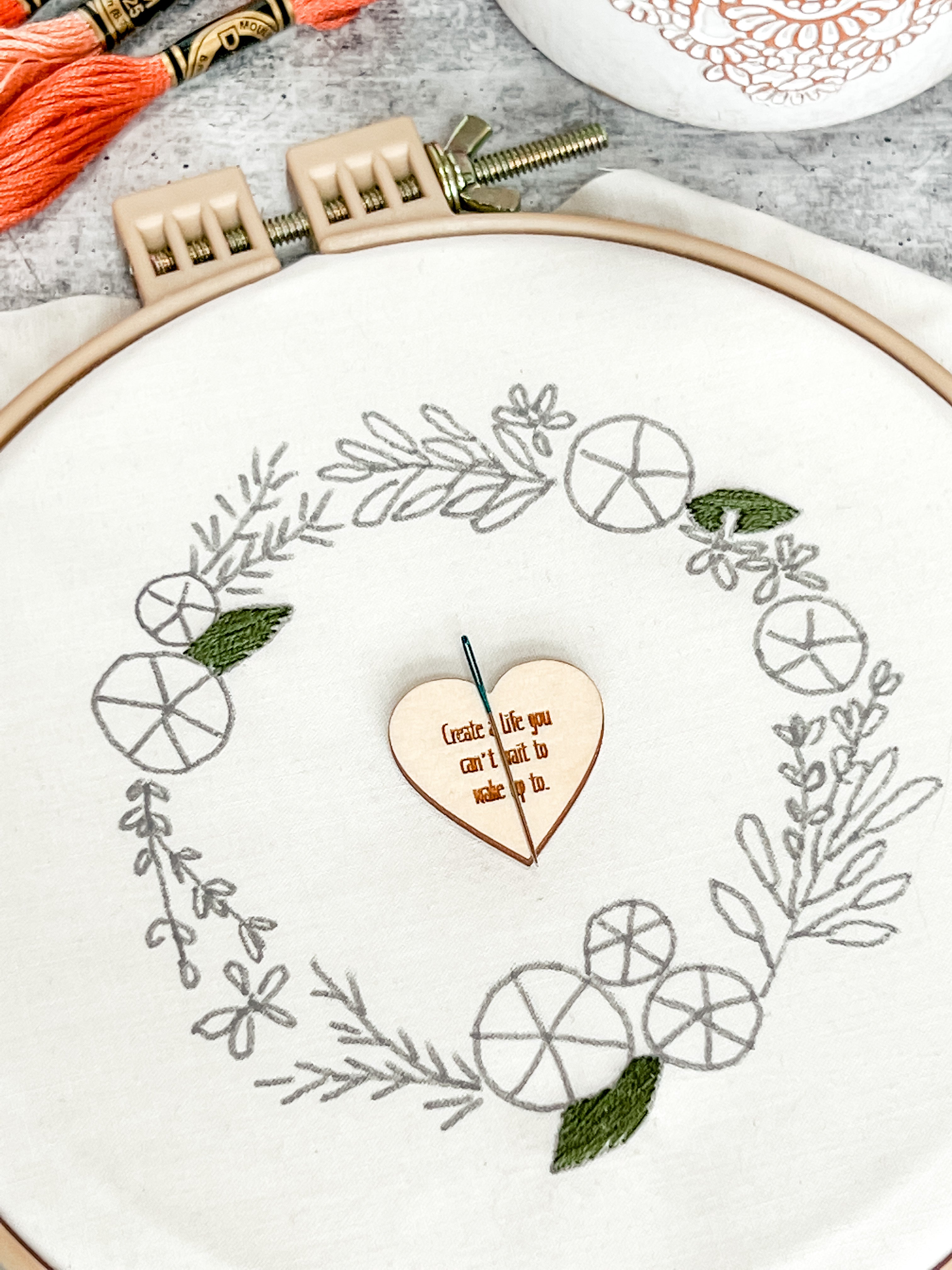 Small Needle Minders | Heart | Create a life you can't wait to wake up to