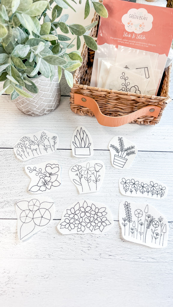 Stick & Stitch | Plants & Flowers| Pack of 9 designs