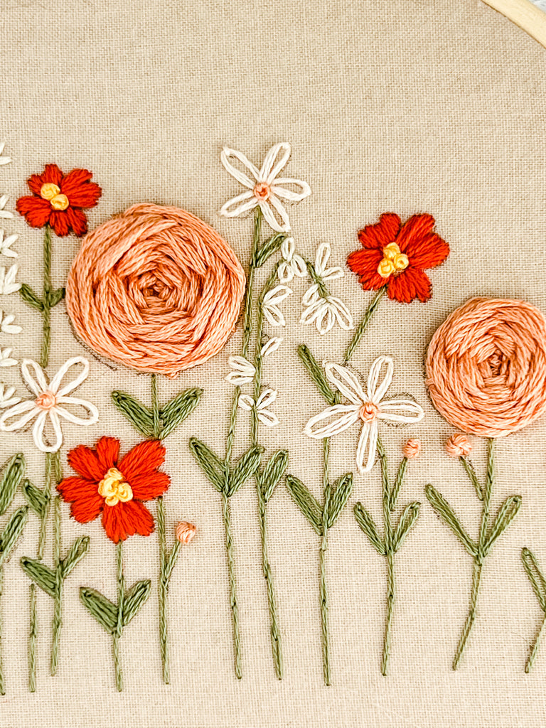 Embroidery PDF Pattern | Wildflowers | Digital Download - The little Green Bean embroidery-pdf-pattern-wildflowers-digital-download-the-little-green-bean