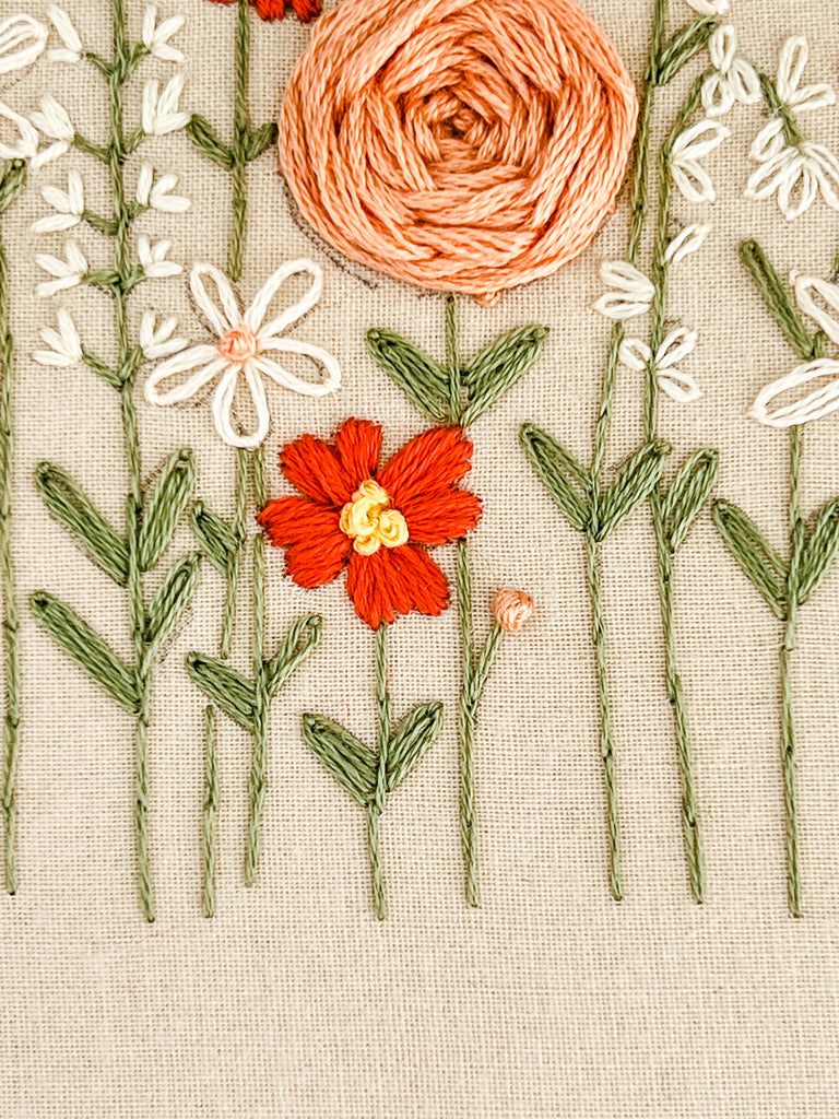 Embroidery PDF Pattern | Wildflowers | Digital Download