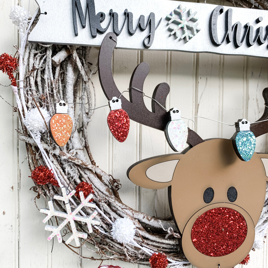 DIY Wreath Kit | Christmas Reindeer Wreath